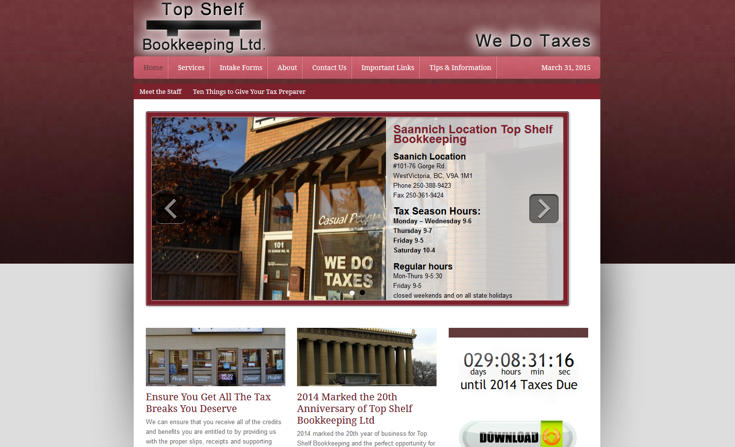 Topshelf Bookkeeping • WordPress Specialist with a focus on...