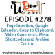 It's Episode 279 and we've got plugins for Calendar Registrations, Zodiac and Moon Forecasts, Sequential Post Editing, Dummy Payment Gateways and a great new plugin for Writing a Novel. . It's all coming up on WordPress Plugins A-Z!