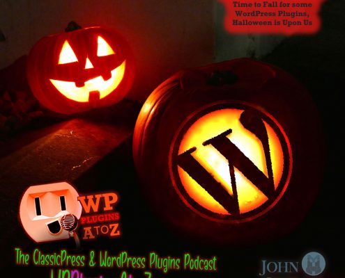 Wordpress logo as and with a jack-o-lantern!