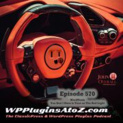 It's Episode 570 and we have plugins for Woo Report, Easy Peasy Courses, Archiving your Status, Animated Counters... and ClassicPress Options. It's all coming up on WordPress Plugins A-Z!