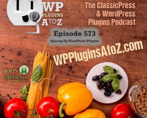 It's Episode 573 and we have plugins for Boosters, Colourful Cats, Email Encoding, Mapstering, Emailing, Event Calendars... and ClassicPress Options. It's all coming up on WordPress Plugins A-Z!